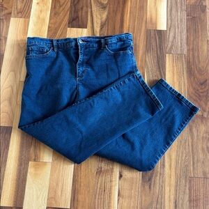 EUC Gloria Vanderbilt Amanda Straight/Tapered Jeans, 16P Short, Blue jeans